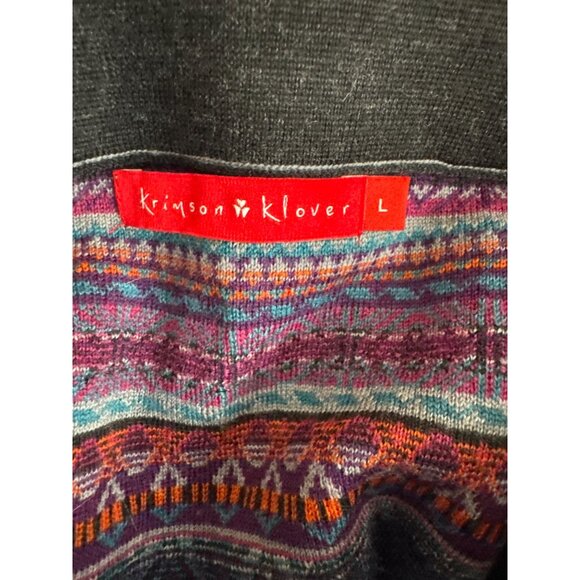 Krimson Klover ziggy FairIsle Wool Southwestern Skirt Size Large - Picture 3 of 5